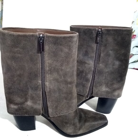 Vince Camuto Women's Alolison Leather Cuffed Boots sz 9.5 Tobacco - Picture 14 of 16